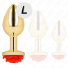 Kink - Plug Anal Or Rose Rouge Taille L